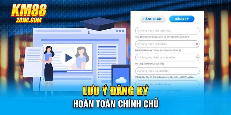 Lưu ý quan trọng nhất cần hội viên ghi nhớ khi đăng ký KM88